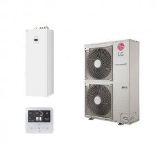 LG Therma V Split tipo, trifazis šilumos siurblys su integruotu boileriu nuo 12,0 kW iki 16,0 kW