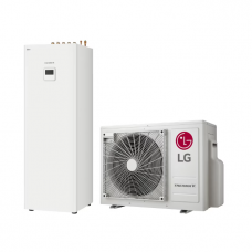 LG Therma V Split tipo vienfazis šilumos siurblys su integruotu boileriu nuo 4,0 kW iki 6,0 kW