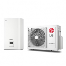 LG Therma V Split tipo vienfazis šilumos siurblys su 2 pakopų elektriniu tenu nuo 4,0 kW iki 6,0 kW