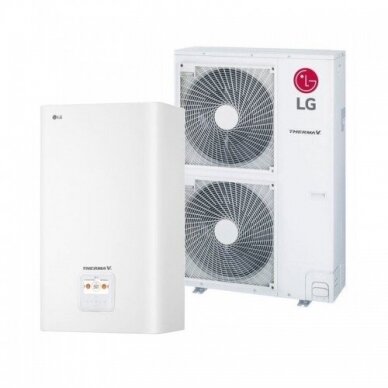 LG Therma V Split tipo oras-vanduo šilumos siurblys nuo 12,0 kW iki 16,0 kW