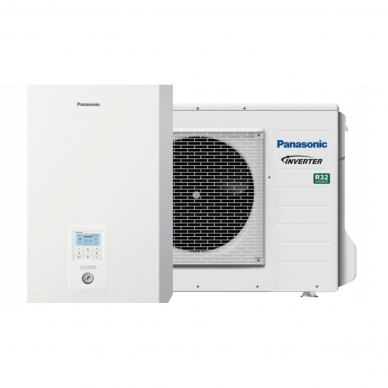 Panasonic šilumos siurblys Aquarea HP J ir H karta Bi-Bloc nuo 3,2 kW iki 16,0 kW