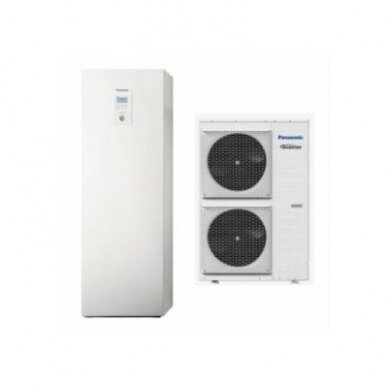 Panasonic šilumos siurblys su integruotu boileriu Aquarea T-CAP H karta All in One nuo 9,0 kW iki 16,0 kW